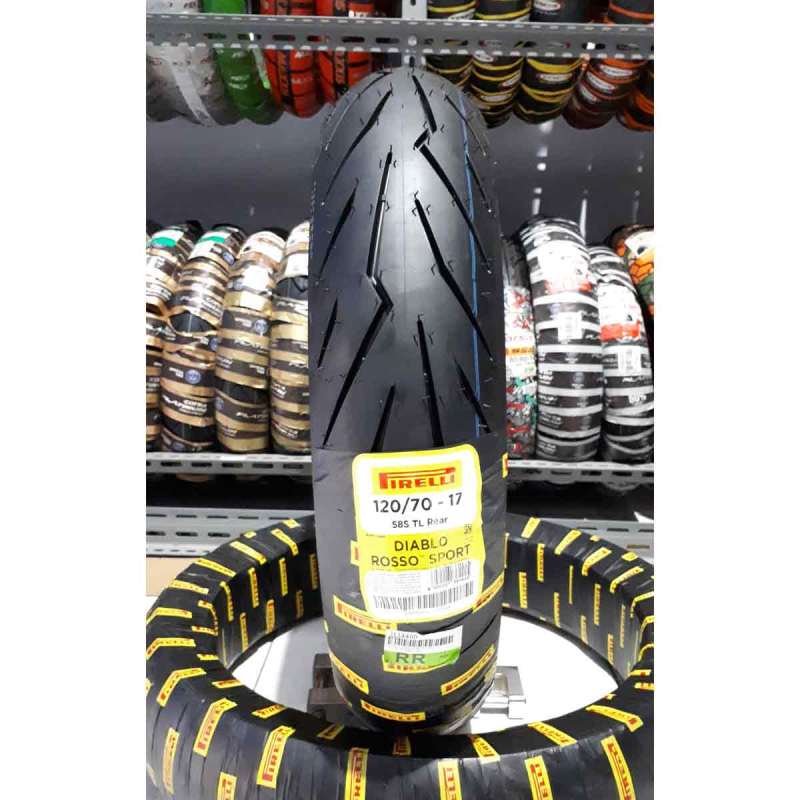 Jual Pirelli Diablo Rosso Sport 120 70 17 Tubeless Ban Motor For Xabre Vixion New Z250 Ninja250 R25 Verza Online Desember 2020 Blibli