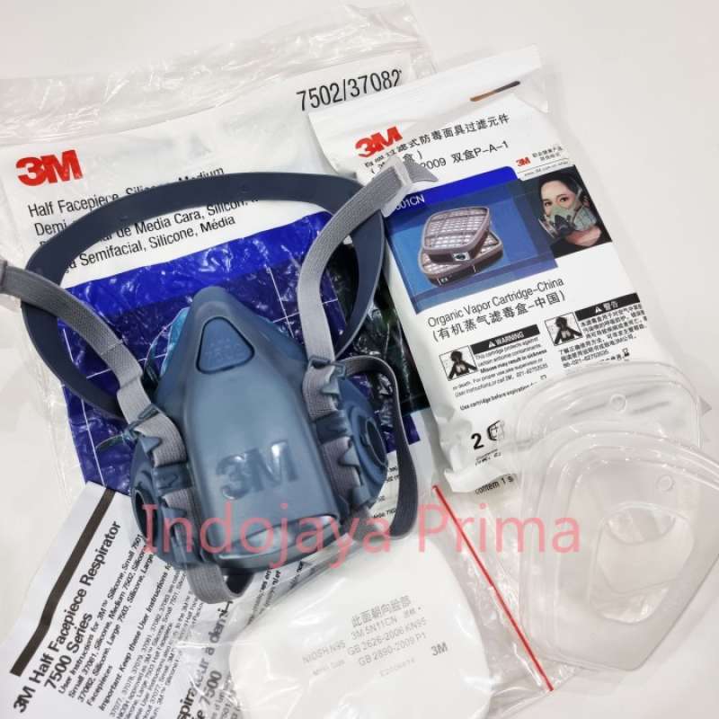 3M 7502 Half Facepiece Respirator - Medium