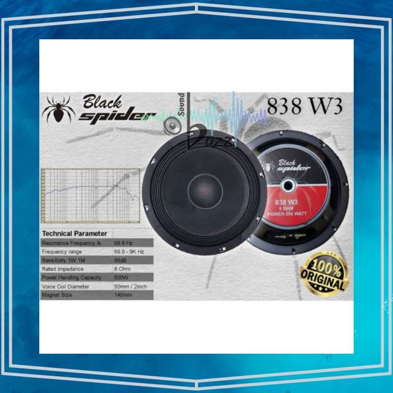 Speaker black store spider 8 inch