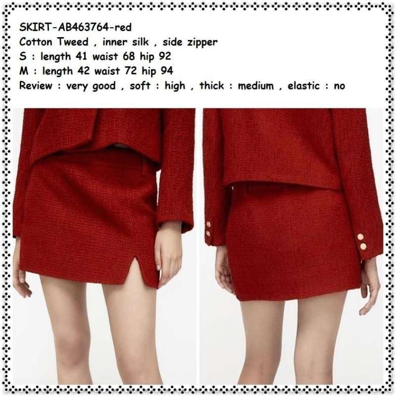 Rok Zara Red Long Skirt UMA SKIRT – GEULIS