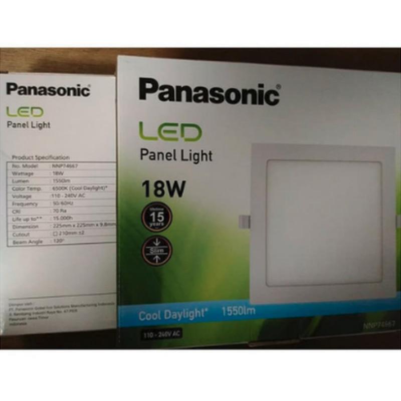 panasonic led panel kotak cool day light lampu 18 w