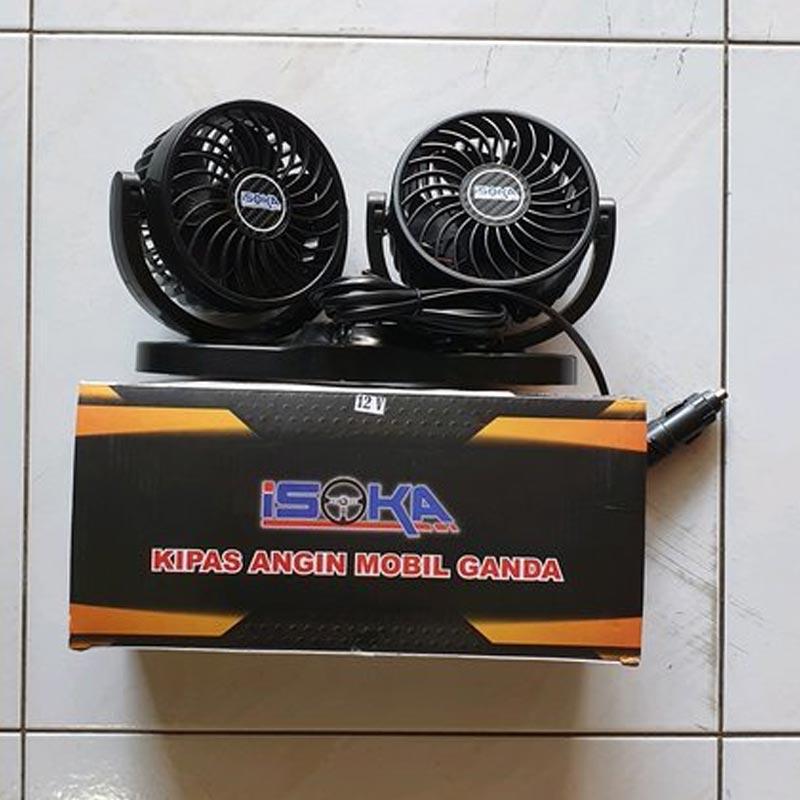 Jual Isoka Blower Kipas Angin Mobil 12 V Double Fan Online