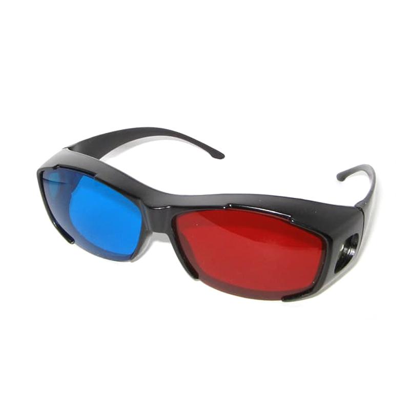 star blue 3d glasses frame plastik nvidia vision kacamata pria red cyan