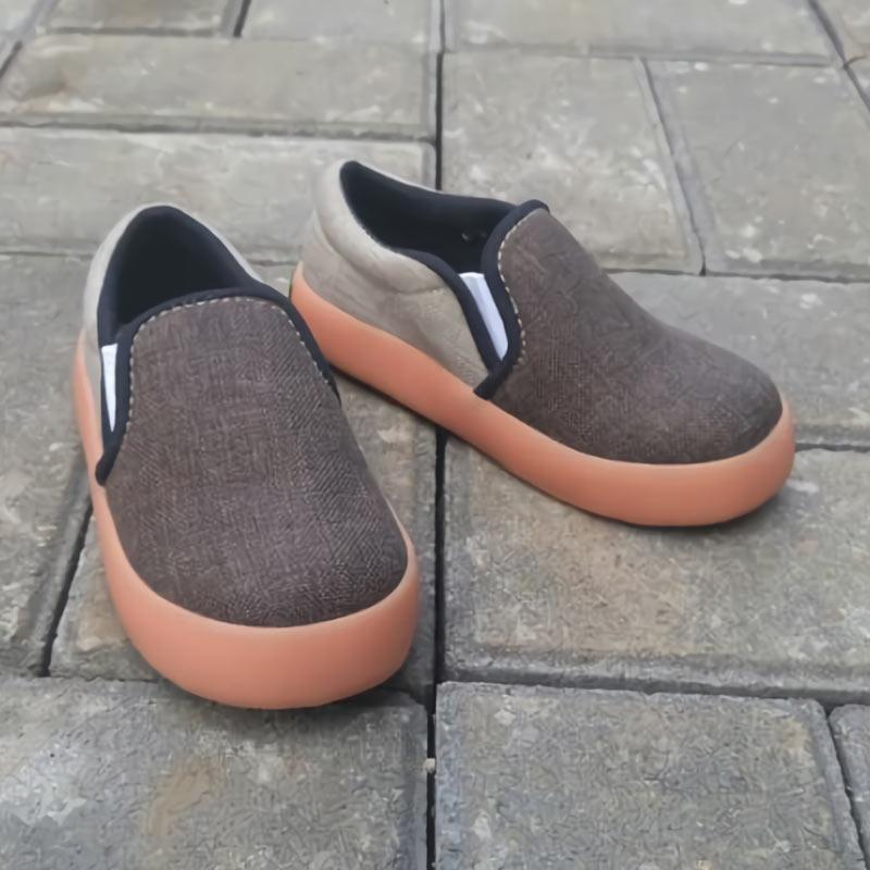 Jual Shuku Mozola24 Sepatu Slip On Anak Laki Laki Coklat Cream