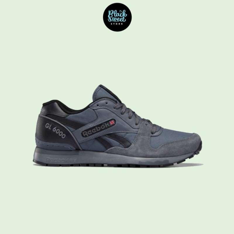Jual SEPATU SNEAKERS REEBOK GL 6000 BLACK GREY di Seller