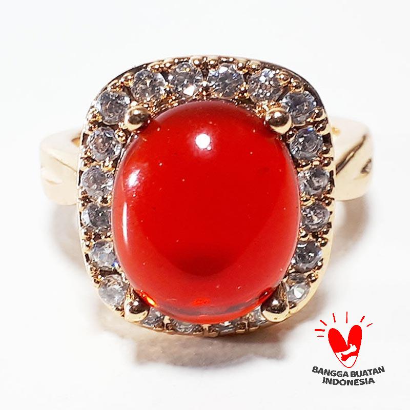 Jual Vee Lapis Emas Batu Merah Delima Siam Oval Kotak Cincin Wanita Online Mei 2021 Blibli