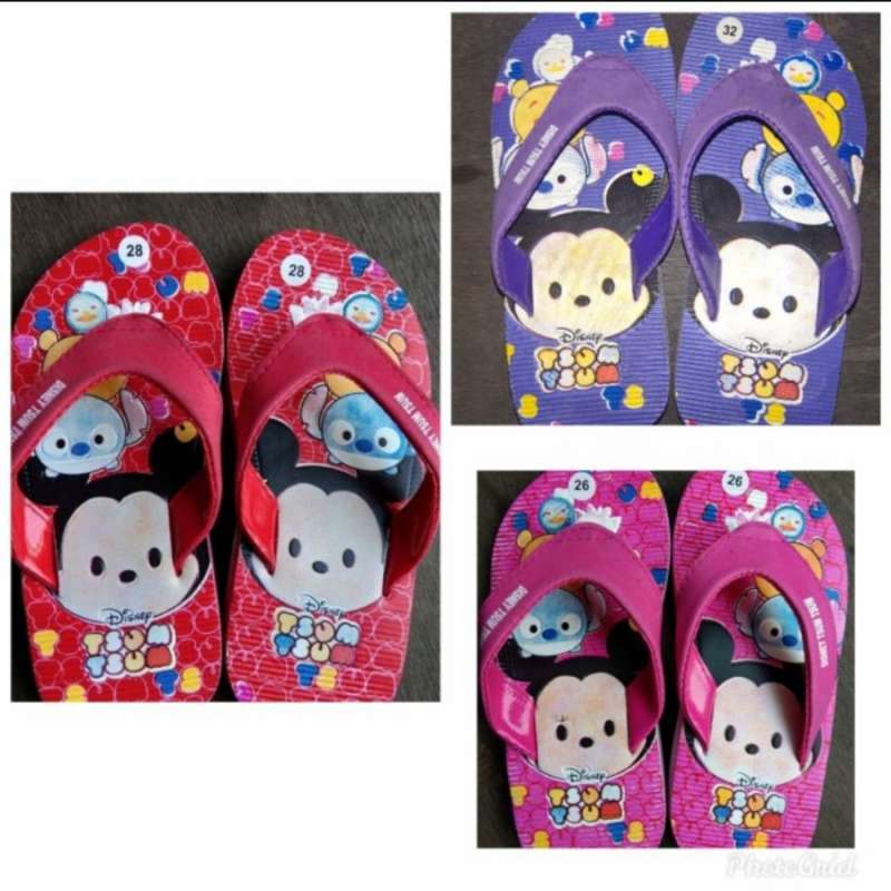 Jual Sandal Jepit Anak Perempuan Karet Disney Tsum Tsum Lavesto Di