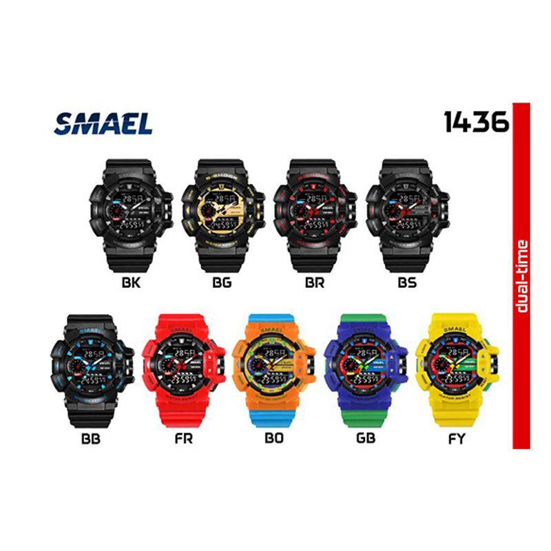 Jual Smael Sport Dual Time Jam Tangan Pria 1436 Original Online Desember 2020 Blibli
