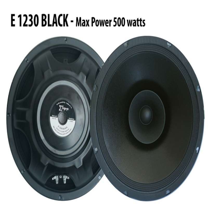Jual Speaker ENIGMA E 1230 BLACK Speaker Component 12 inch di