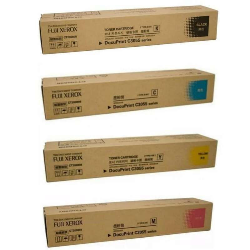 Jual Paketan Toner Catridge Fuji Xerox C3055 Black Dan Colour