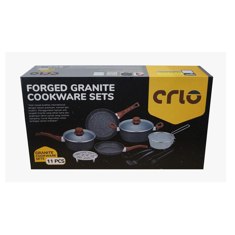Jual Crio Chef Royale Granite Stone Cookware Set 11 Pcs Online Oktober 2020 Blibli Com