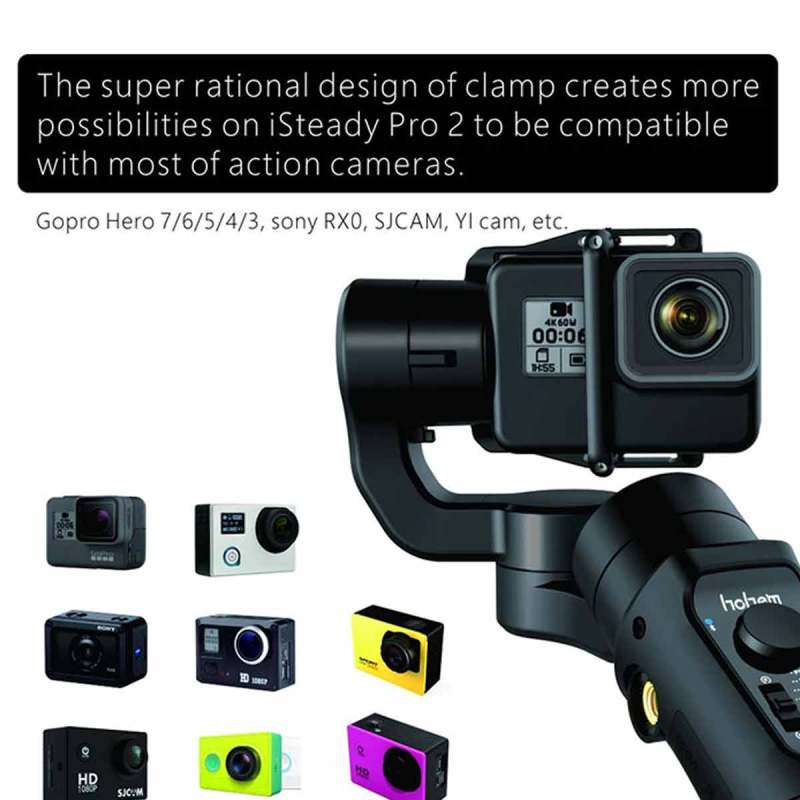 Jual Hohem Isteady Pro 2 3 Axis Gimbal For Action Camera Free Extension Pole Online Agustus 2020 Blibli Com