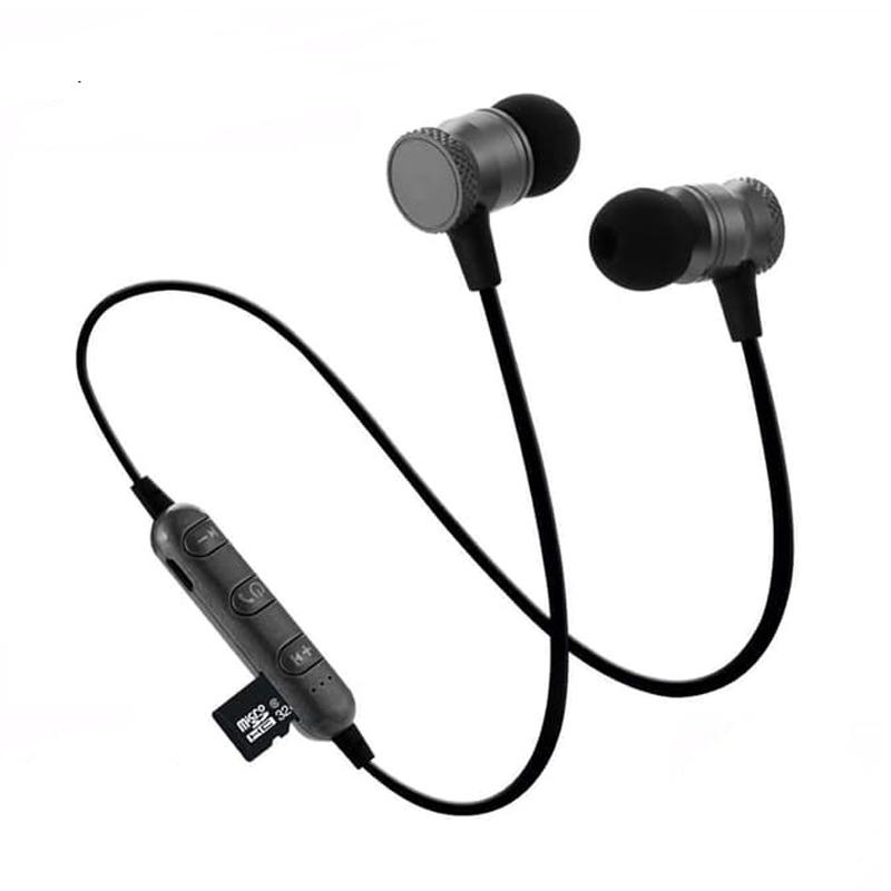 Naxen T1 Magnetic Sport Bluetooth Headset with Micro SD Slot Card