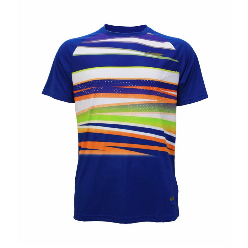 Jual Li Ning T Shirt Badminton Kaos Olahraga Blue Atsn471 1