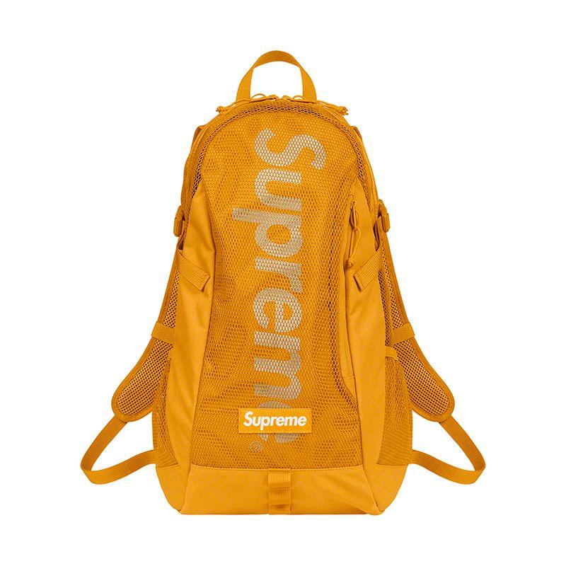 Jual Supreme Backpack Tas Ransel Pria SS20 Kuning di Seller