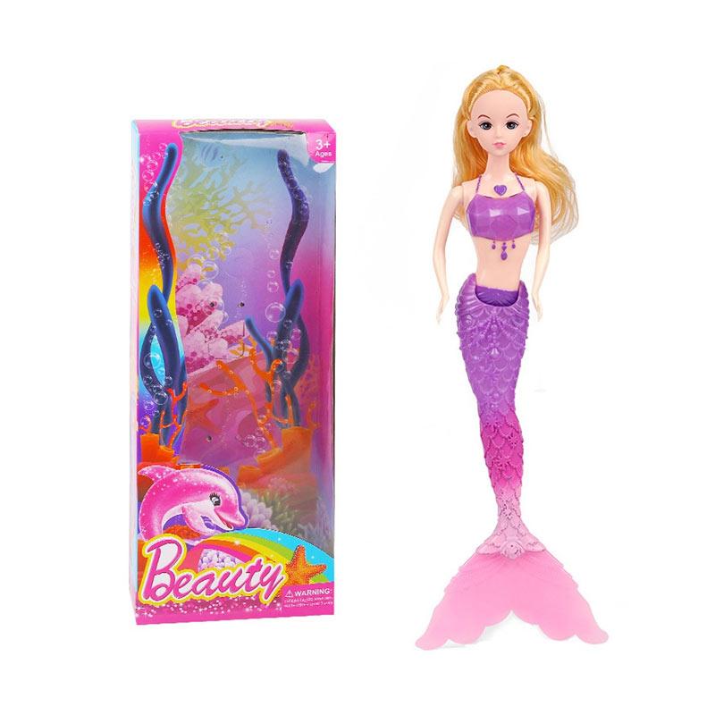 Jual H Ikea Fashion Princess Mermaid Doll With Colorful Led Light Purple Online September 2020 Blibli Com