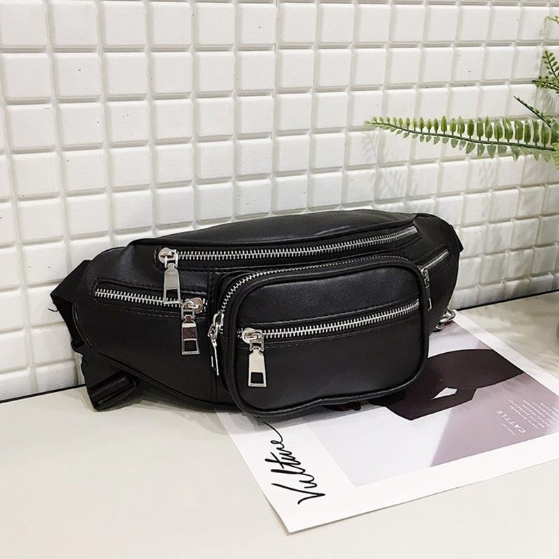 Jual Iit Unisex Pu Leather Large Capacity Waistbag Multi Function Zipper Shoulder Bag Outdoor Riding Bags Online September 2020 Blibli Com