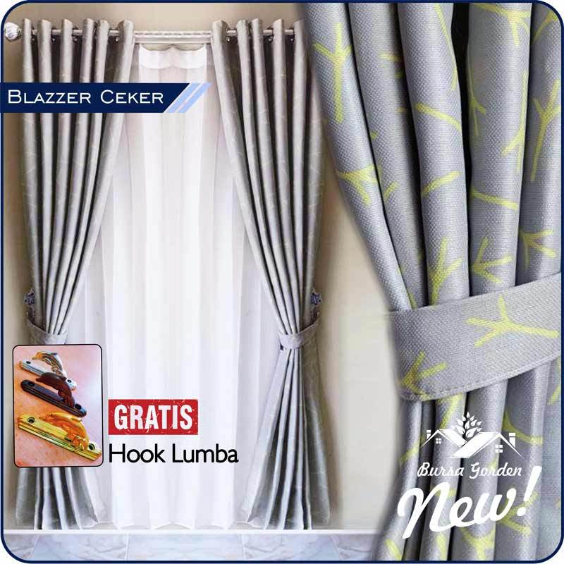 Jual Bursa Gorden Jendela Minimalis Motif Ceker Gorden Grey Online November 2020 Blibli