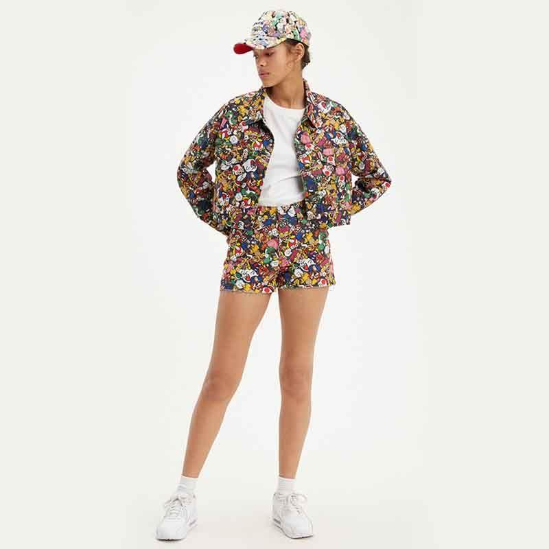 Mushroom Kingdom Short Pants Wanita 