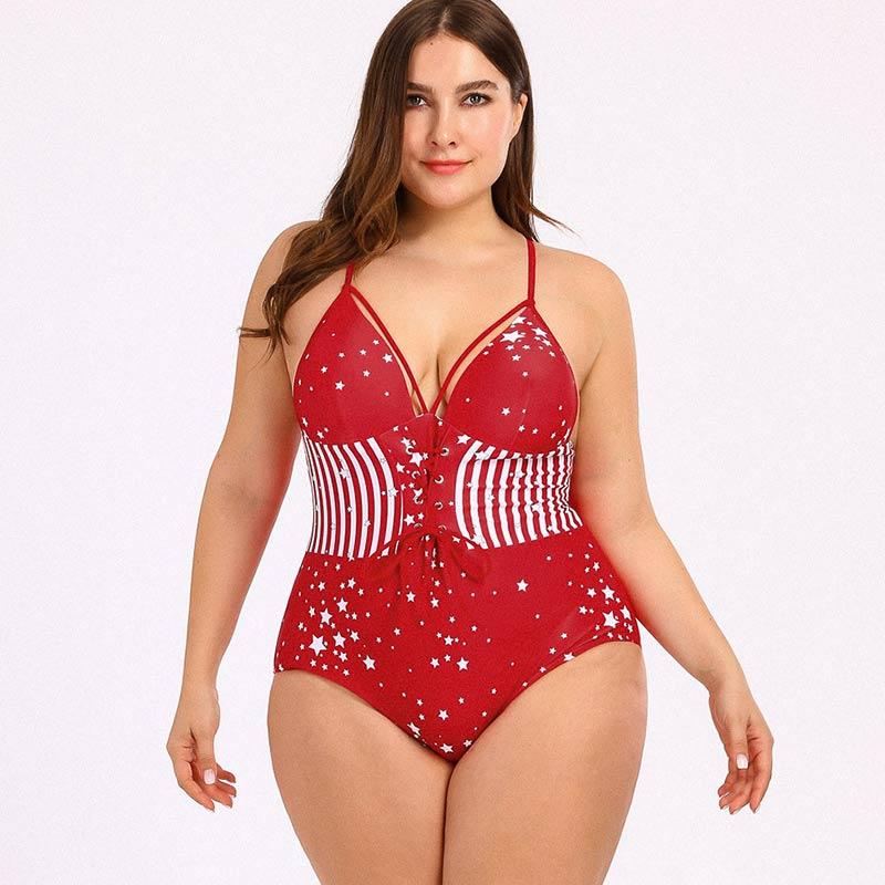 Get Wallpaper Jual Fashion Deal Women Star Print Fitted One Piece Swimsuit For iPhone