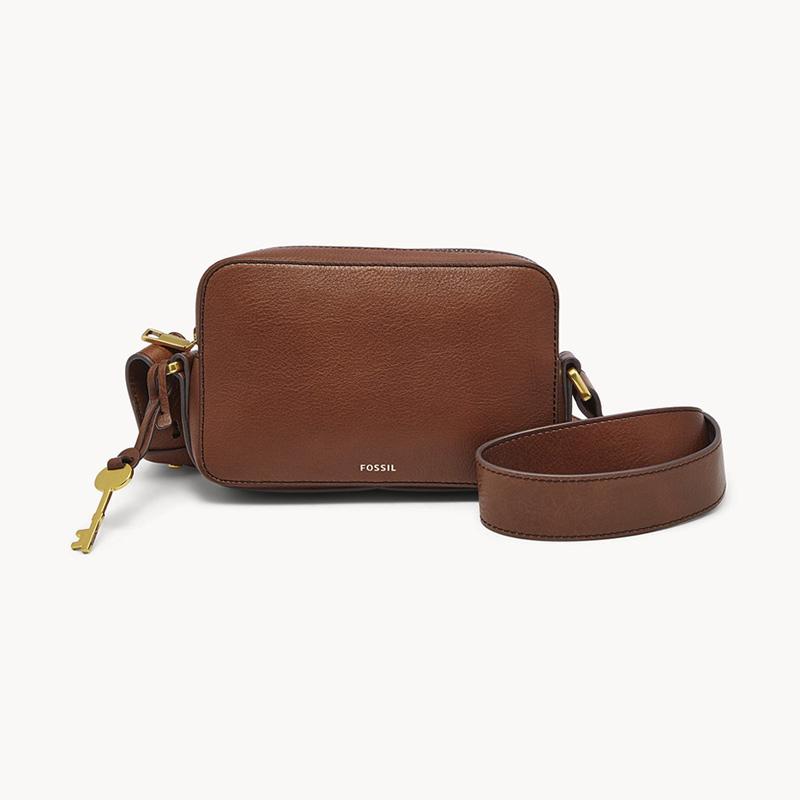 Jual Fossil ZB 7889200 Billie Small Sling Bag Wanita Brown di