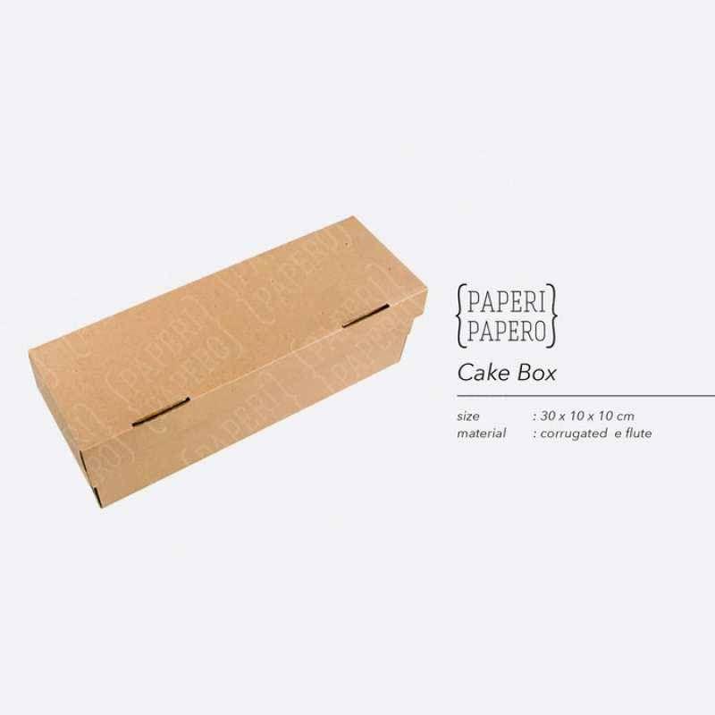Jual Paperi Papero Cake Box Kotak Kue For Brownies Or Bolu Gulung 30x10x10 Cm Online Oktober 2020 Blibli Com