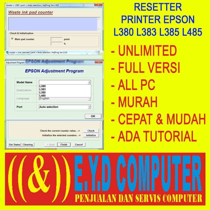 Epson L380/L383/L385/L485 [Unlimited 