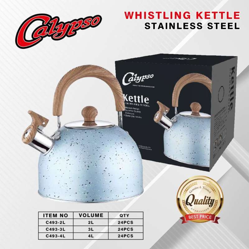 Jual Calypso Teko Ceret Masak Air Stainless Warna Water Kettle di