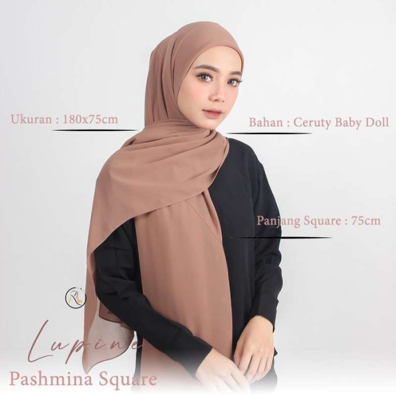 Lupine Pashmina Pashmina Square Pashmina Ceruty Babydoll