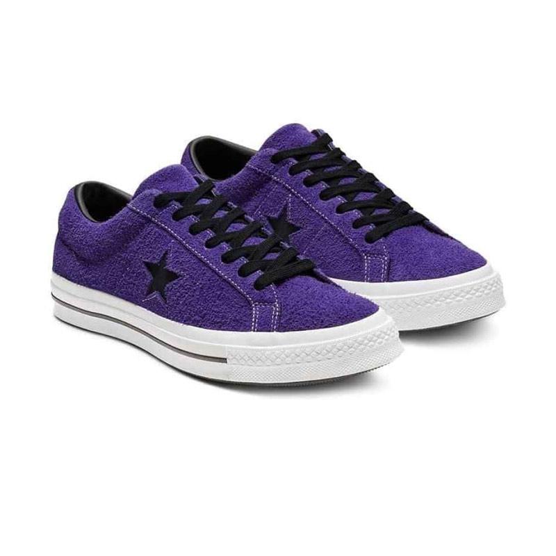 One star converse purple on sale
