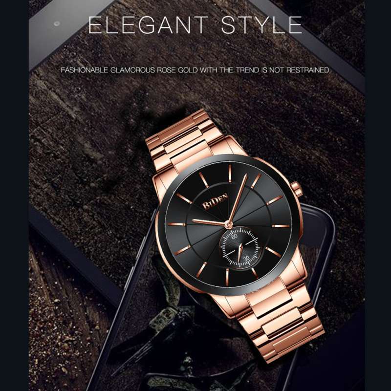 Jual Biden Fashion Bisnis Style Stainless Steel Band Waterproof Jam Tangan Pria Online September 2020 Blibli Com