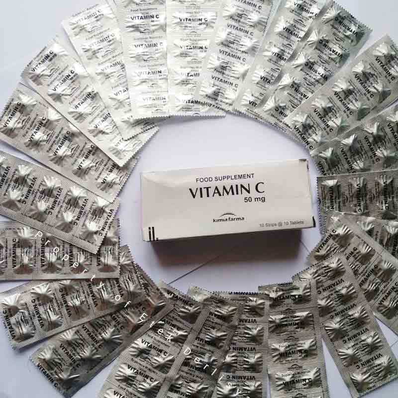 kimia farma vitamin c 50 mg 10 tablet 1 strip