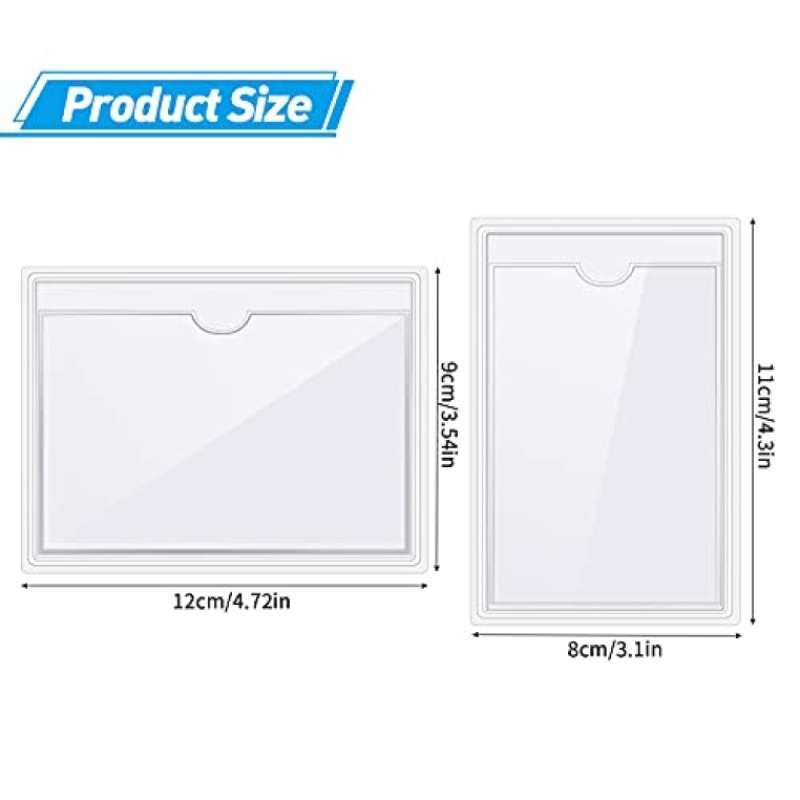 Jual 50 Pieces Self-Adhesive Label Card Holder Index Pockets ...