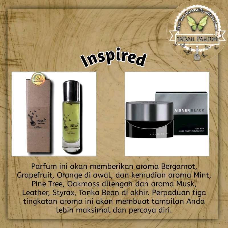 Jual Indah Parfum Inspired By Aigner Black Man Kualitas Super 30ml