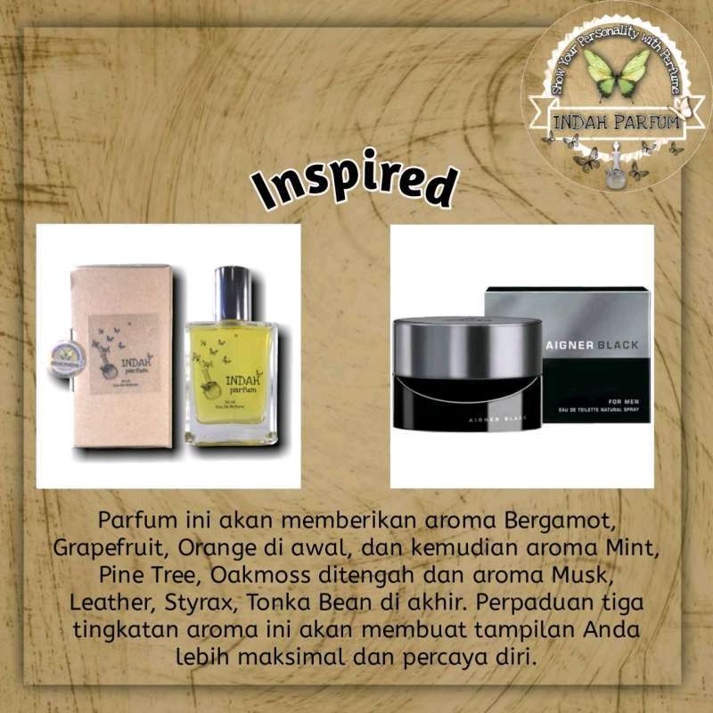 Indah Parfum Inspired by AIGNER BLACK MAN kualitas Premium 50ml