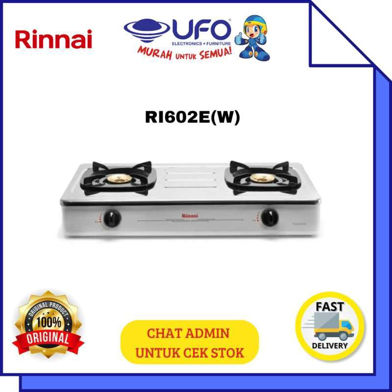 Jual RINNAI RI602E(W) KOMPOR GAS 2 TUNGKU API EKONOMIS di Seller UFO  ELEKTRONIKA JOGJA Official Store - JL Magelang km 4 no 155 Rogoyudan,  sinduadi, mlati, sleman, yogyakarta | Blibli