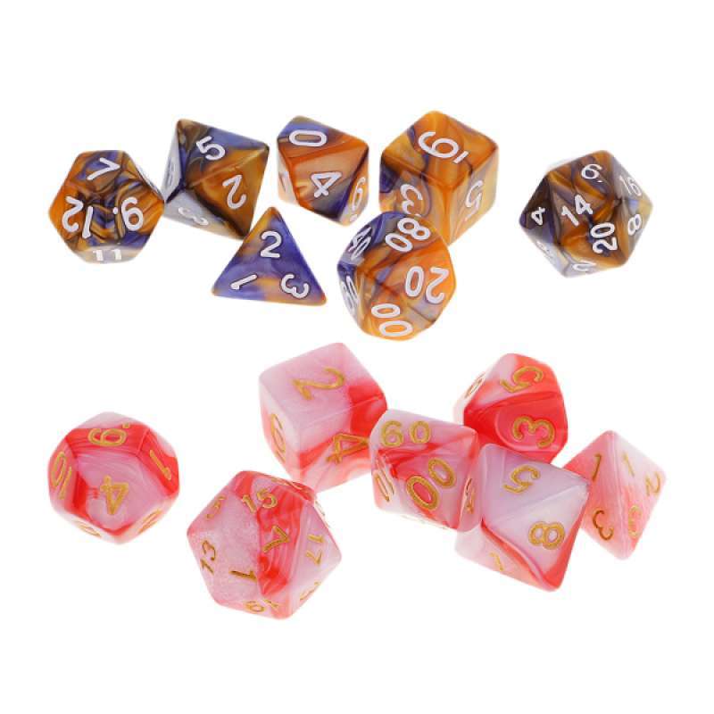 Jual Oem Polyhedral Dices Double Color D D12 D10 D8 D6 For D D Trpg Game Diy 14 Pcs Terbaru Juli 21 Blibli Jual Oem Polyhedral Dices Double Color D D12 D10 D8 D6 For D D Trpg Game Diy 14 Pcs Terbaru Juli 21 Blibli