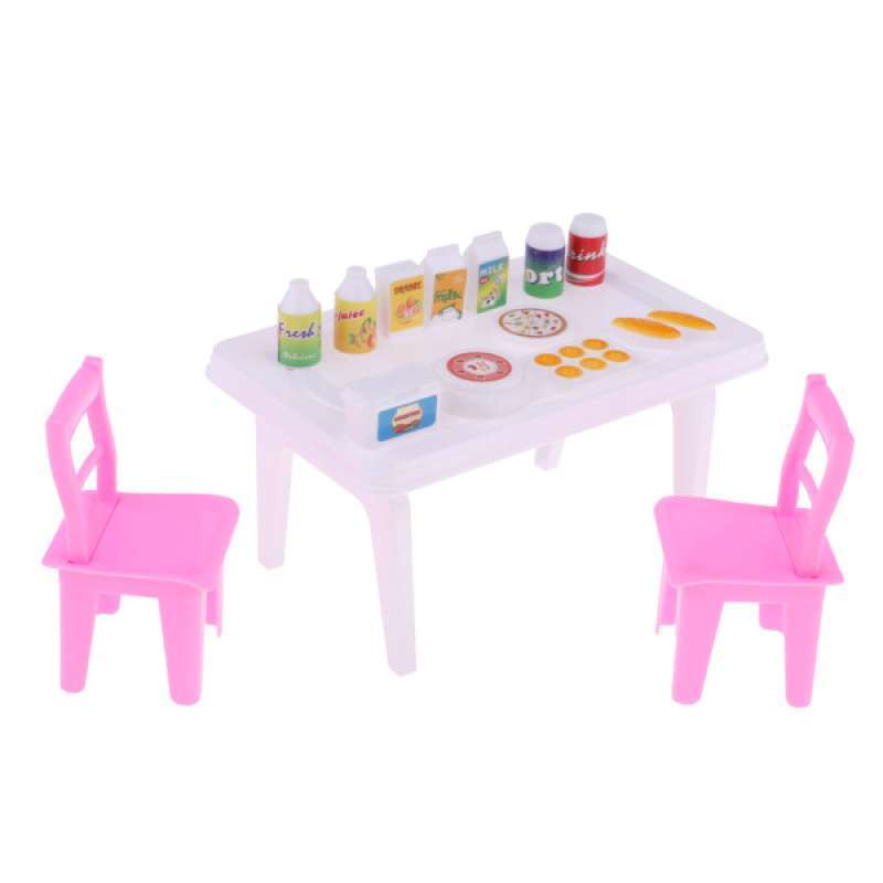 Jual Oem Dollhouse Miniature Dining Table Chair Set For 25cm Mellchan Baby Doll Online Oktober 2020 Blibli Com