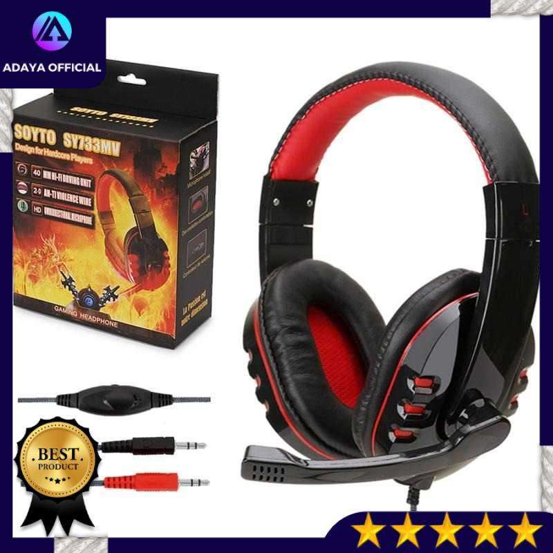 Promo SOYTO Headphone Gaming Headset with Mic SY733MV Diskon 44