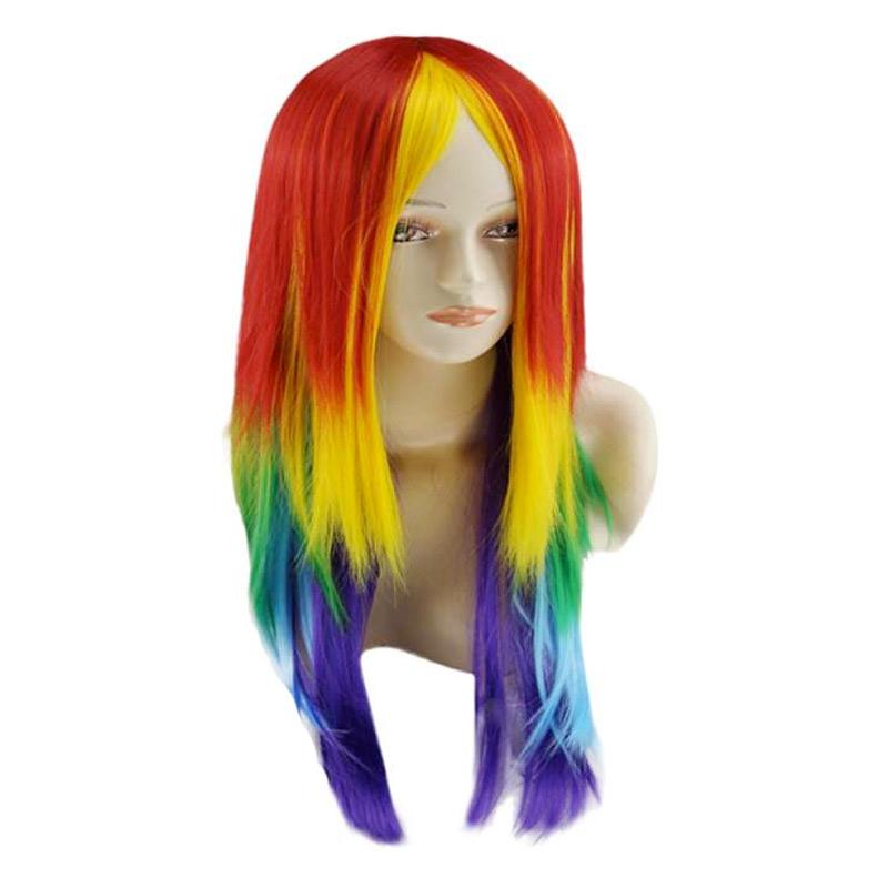 Jual Fashion Deal My Little Pony Rainbow Dash Cosplay Wig Ponytail Multi Color Synthetic Full Long Online Oktober 2020 Blibli Com