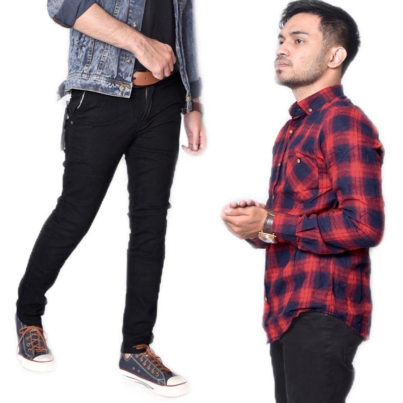 Jual Bsg Fashion1 Polos Celana Jeans Pria Kemeja Flanel Set Bundle Online Februari 2021 Blibli