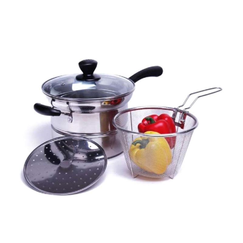 Jual Bistro Panci Serbaguna 3 In 1 Menggoreng Mengukus Dan Merebus Online September 2020 Blibli Com