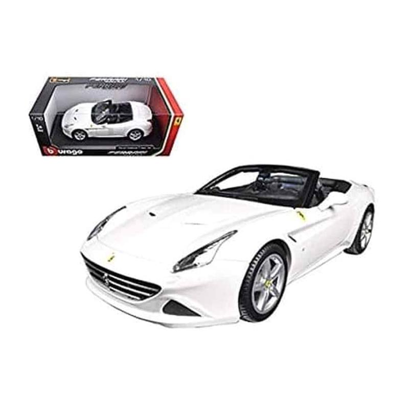bburago ferrari california t open top diecast putih skala 1 18