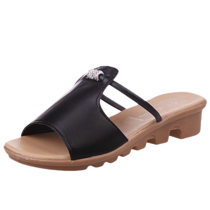 open toe non slip slippers