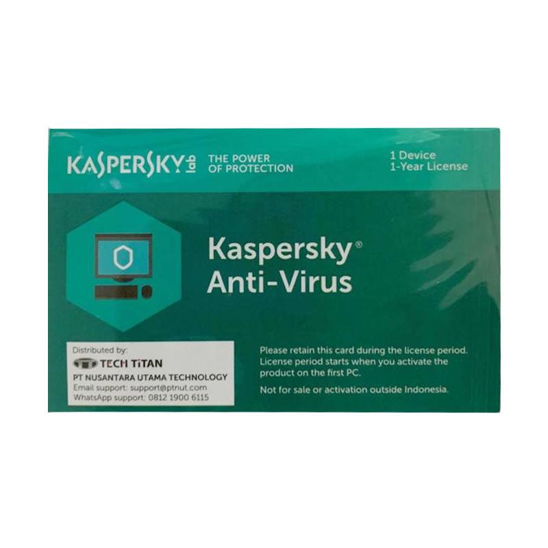Jual Kaspersky Anti Virus 1 Device [Activation Card/1 Year ...