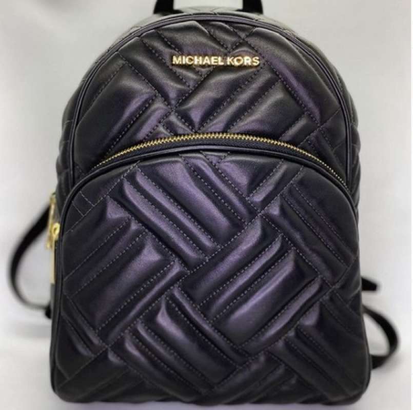Michael kors abbey medium backpack black top