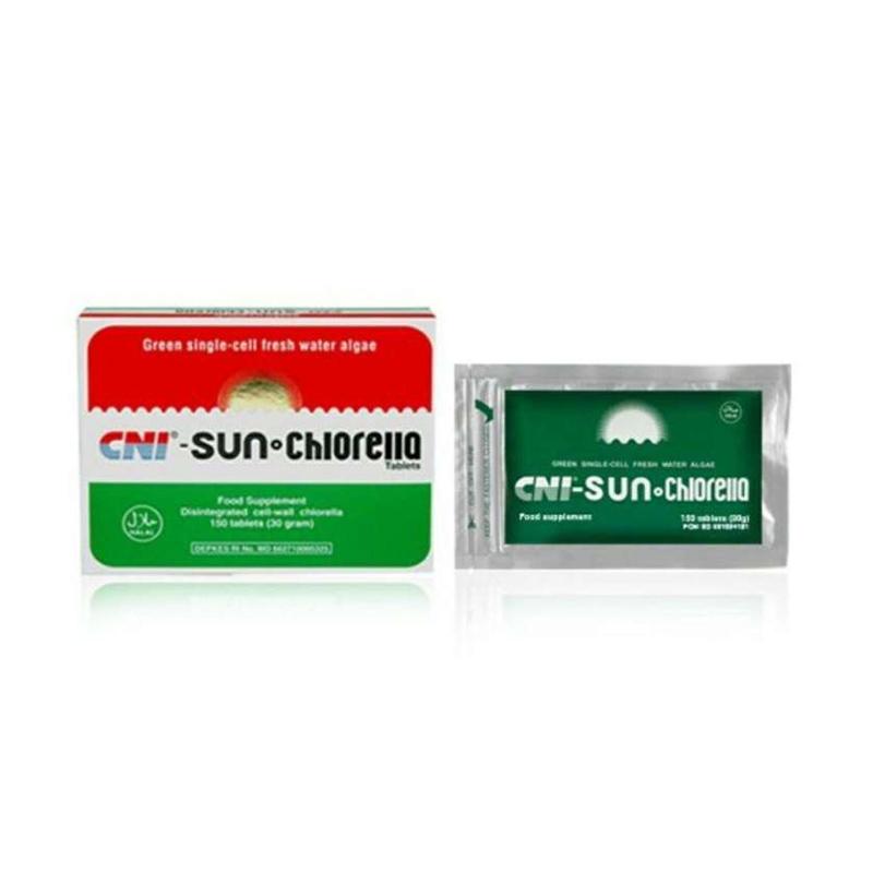 cni dc715 sun chlorella suplemen kesehatan 30 tablet