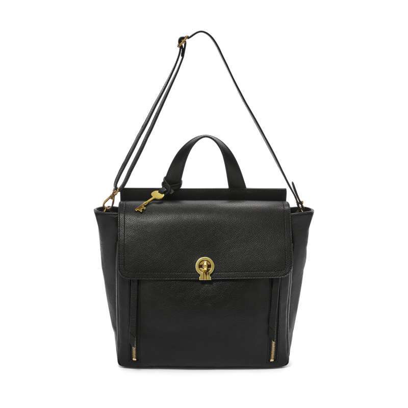 fossil black backpack