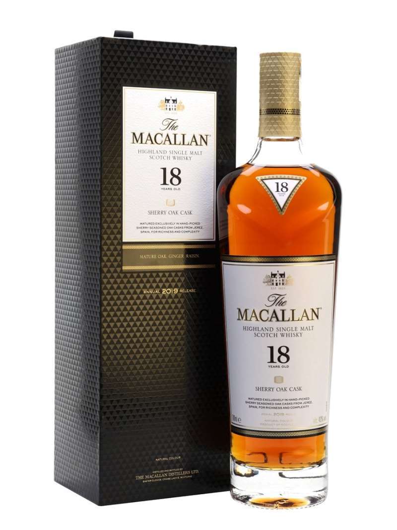 Jual Macallan 18 Year Old Sherry Oak 2018 70cl 43 Vol Online Desember 2020 Blibli