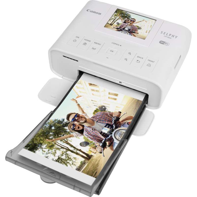 canon selphy cp1300 compact photo printer rp 108 white